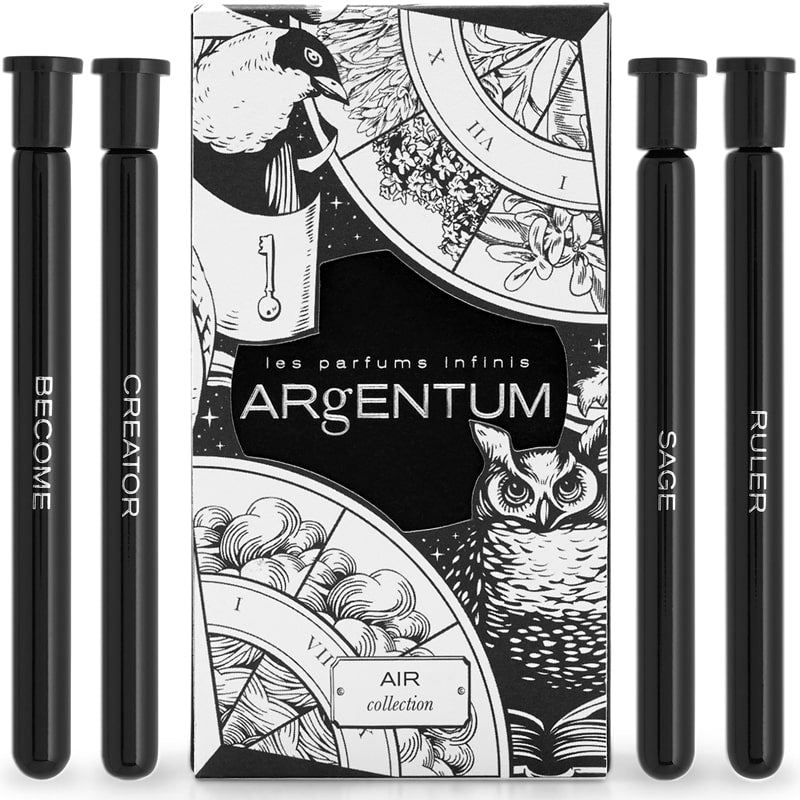 Argentum Apothecary Air Collection Eau de Parfums Discovery Kit (4 x 2 ml) box and vials