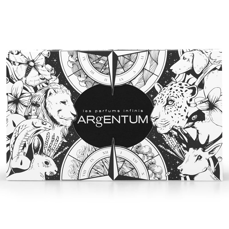 Outside of Argentum Fragrance Discovery Kit box