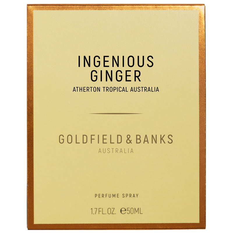 Goldfield &amp; Banks Ingenious Ginger Perfume (50 ml) - Front of product box