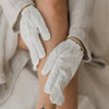PAAVANI Ayurveda Garshana Gloves – Small/Medium - Model shown using product