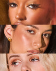 Pley Beauty Disco Dust Chromatic Eye + Face Pigment - Honey Bee - Models shown with product applied