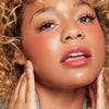 Pley Beauty Festival Flush Lip & Cheek Tin - Chuparosa - Model shown with product applied