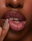 Pley Beauty Lust + Found Glossy Lip Lacquer - Lupe - Model shown with product applied