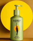 Wonder Valley Hinoki Body Wash - Product displayed on moon background