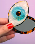 Coucou Suzette Blue Eye Mirror  - Closeup of product in models hand