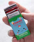 Marvling Bros Ltd Kawaii Toadstool Mini Cross Stitch Kit In A Matchbox- Product shown in models hand