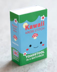 Marvling Bros Ltd Kawaii Toadstool Mini Cross Stitch Kit In A Matchbox - Front of product shown