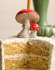 Camp Hollow Mushroom Cake Topper - Product shown on top of cake