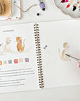 Emily Lex Studio Animals Watercolor Workbook - Product shown open