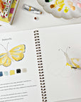 Emily Lex Studio Animals Watercolor Workbook - Page with butterfly shown