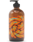 Bathing Culture Meadow Vision Mind and Body Wash Refillable Glass - back side of the bottle