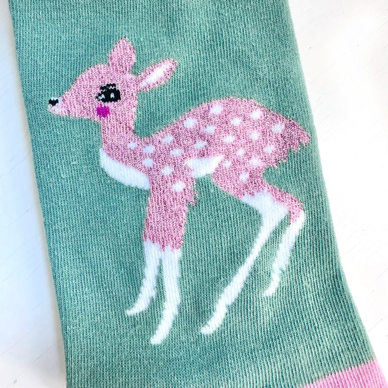 Centinelle Deer Socks- Closeup of product