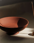 Ume Incense Incense Chalice in Terracotta - Product shown next to incense and holder