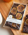 Wildwood Chocolate Limited Edition Fig with Pomegranate - Product shown on wood table