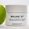 Baume 27 Advanced Formula Advanced Repair Rich Cream (50 ml) - product shown with green leaf. 