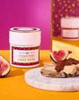 Confiture Parisienne Fig Sweet Spices - Starry Night Collection - lifestyle of jar, figs, stone plate and toast with spread