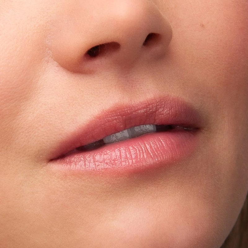 Flyte.70 S+S.LipSheer Tinted Lipstick Balm - Alone shown on model&#39;s lips