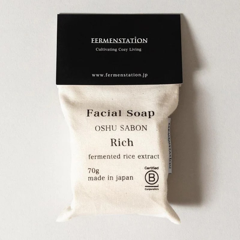 Fermenstation Facial Soap - Rich - soap bag packaging