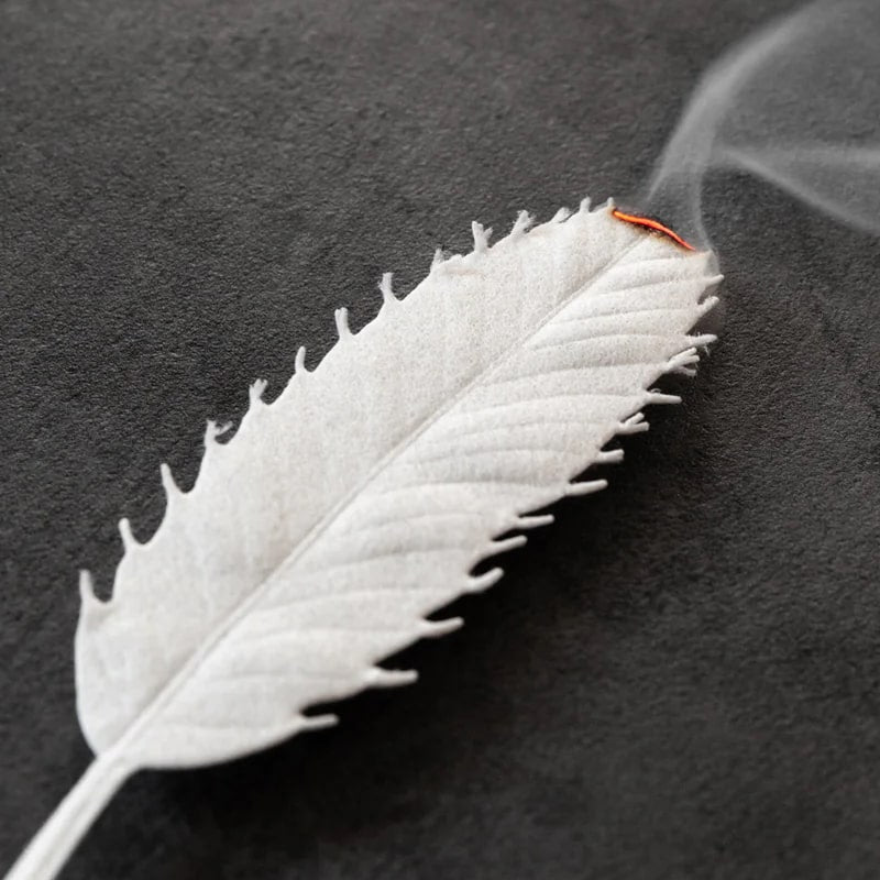 Morihata HA KO Paper Incense - Sweet Ginger - incense leaf burning
