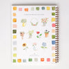 Emily Lex Studio Flowers Watercolor Workbook - back page showing the 10 illustrations to watercolor