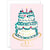 Happy Birthday Cake and Candle Greeting Card