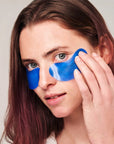 Province Apothecary Reuseable Silicone Sheet Mask Set - Model shown with product applied