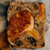 Flamingo Estate Organics California Native Mountain Wildflower Honey- Product shown on top of toast