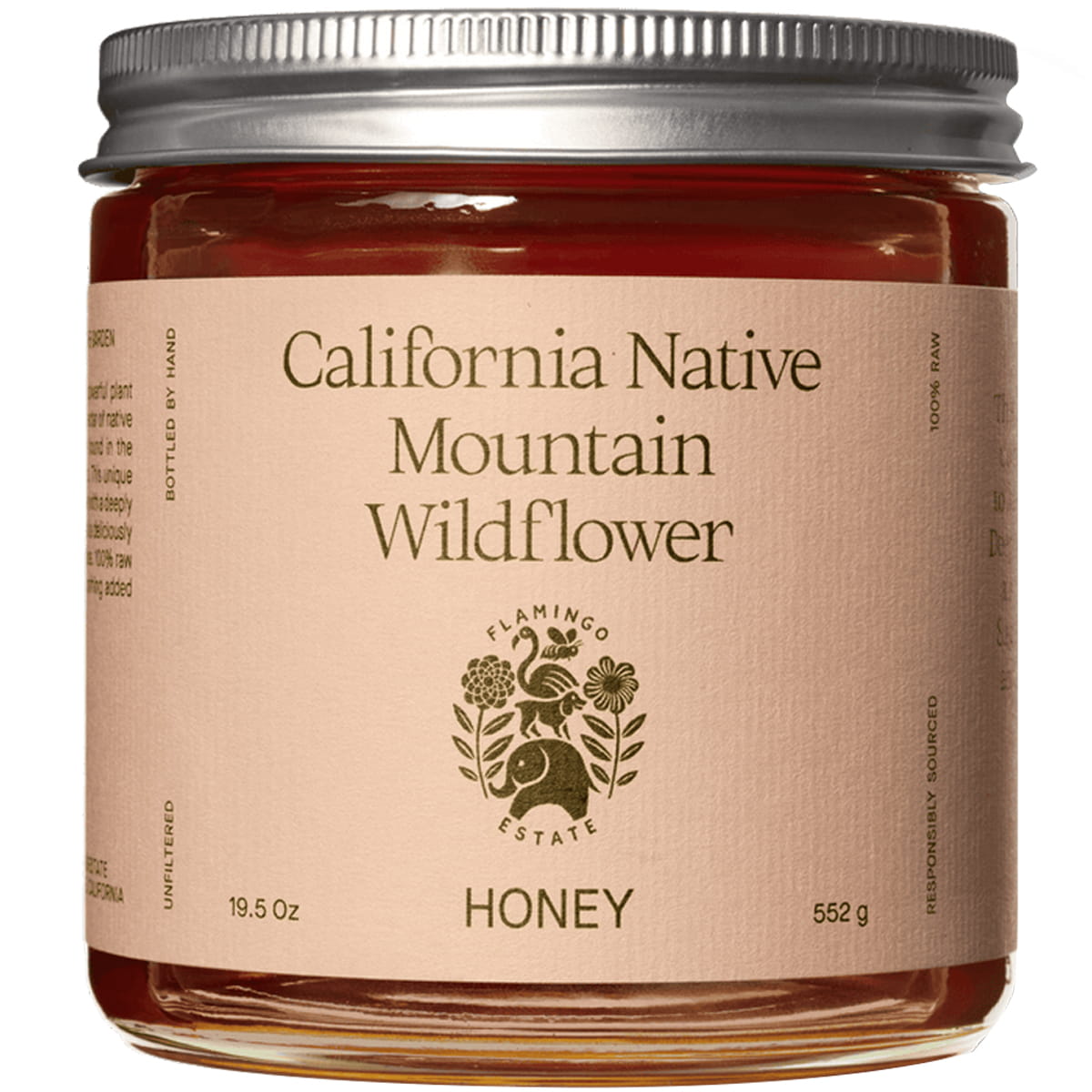 Flamingo Estate Organics California Native Mountain Wildflower Honey (552 g)