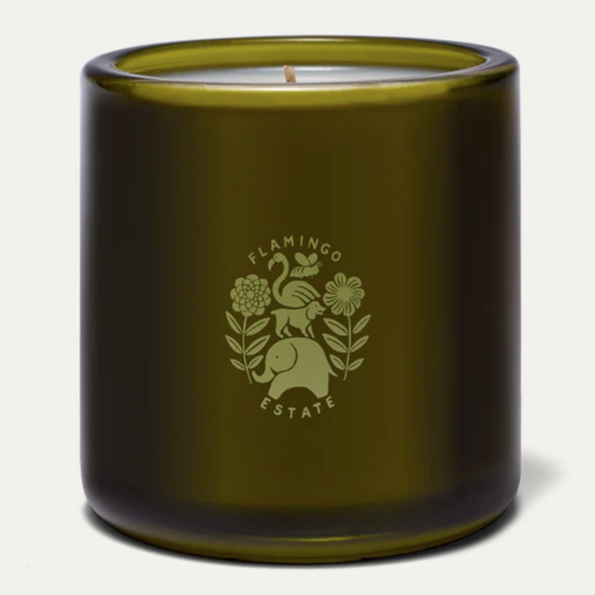 Flamingo Estate Organics Roma Heirloom Tomato Candle (226 g) back of candle