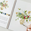 Emily Lex Studio Bouquets Watercolor Workbook - Closeup of model painting