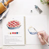 Emily Lex Studio Baking Watercolor Workbook - Model shown painting pie