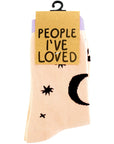 People I've Loved Lunar Landscape Socks - Product shown in packaging