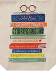 Rifle Paper Co. Book Club Canvas Tote Bag - Closeup of product