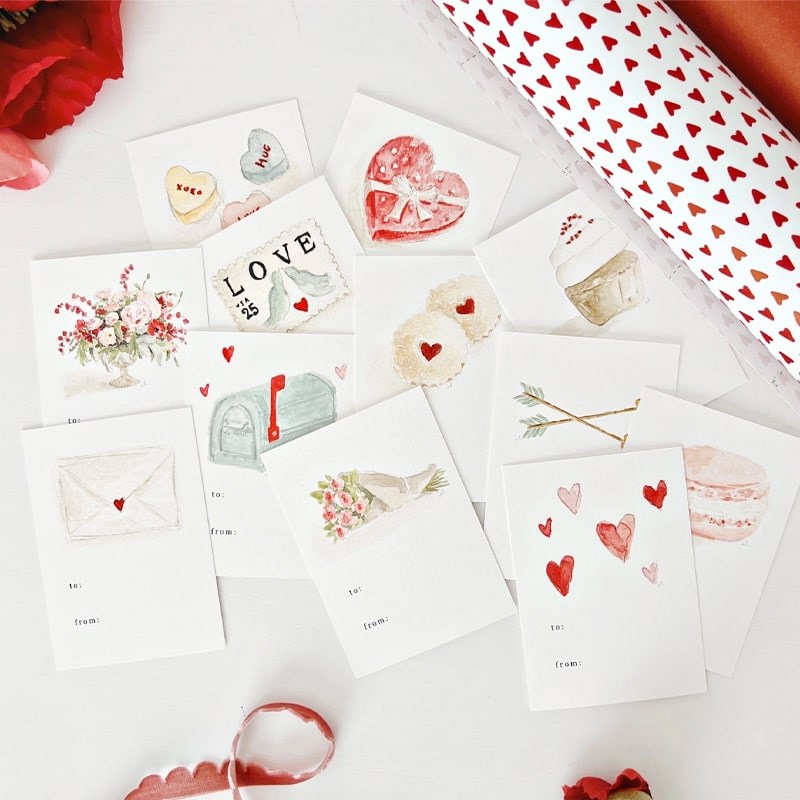 Emily Lex Studio Mini Valentines Day Cards (12 pcs)