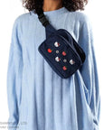 Baggu Fanny Pack - Embroidered Hello Kitty - Model shown wearing product