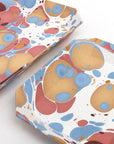 Craft Boat Marbled Octagon Tray Set - Closeup of product