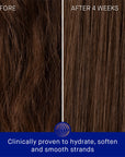 Augustinus Bader The Rich Shampoo - close up of before and after hair