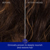 Augustinus Bader The Rich Shampoo - close up of hair before and after
