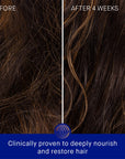 Augustinus Bader The Rich Shampoo - close up of hair before and after