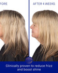 Augustinus Bader The Rich Shampoo  - Before and after shot of models hair