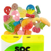 Sockerbit Sour Swedish Candy Mix - product spilling out of packaging