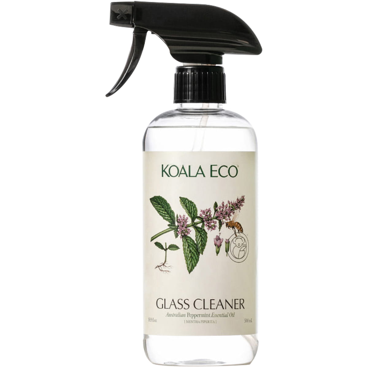 Koala Eco Glass Cleaner - Peppermint Essential Oil (16.9 oz)