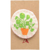 Saturna Outdoor Research Pilea Plant Pin - Pin on cardboard backing