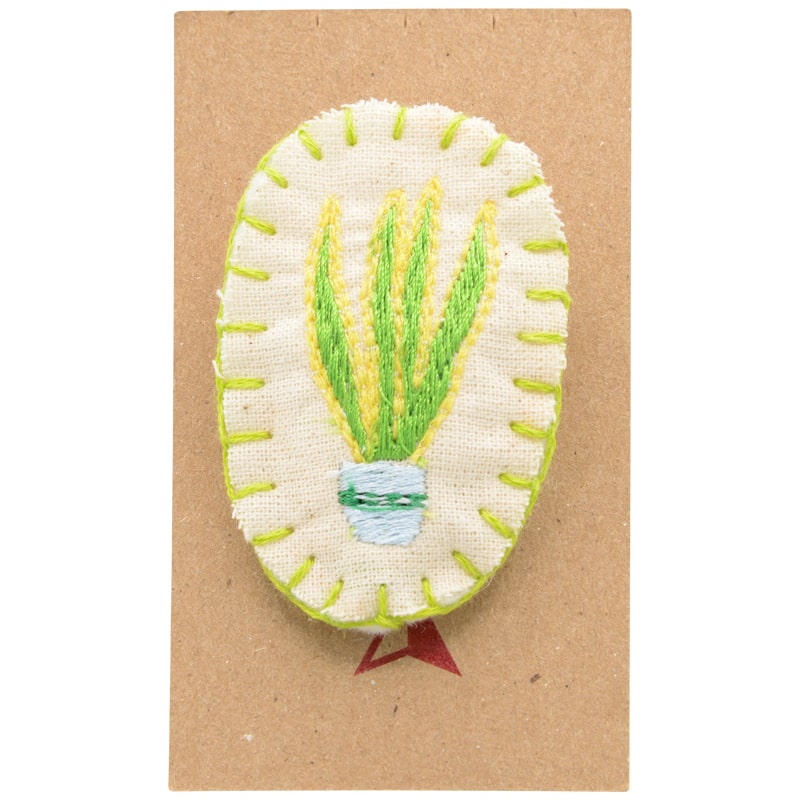 Saturna Outdoor Research Snake Plant Pin - Pin on cardboard backing