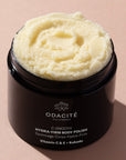Odacite C-Smooth Hydra-Firm Body Polish- Product shown with lid off