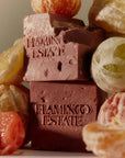Flamingo Estate Organics Euphoria Soap Brick - Product shown with citrus