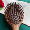 The Sacred Essence Angel Scalp Massage Brush- Closeup of bristles