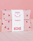 Ecke Cerezas Pink Card Holder - Product shown on pink background