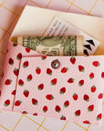 Ecke Fresas Pink Card Holder - Product shown with items inside