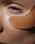 Ametta Skin Care Red Wine Eye Masks - Closeup of model with product applied to face